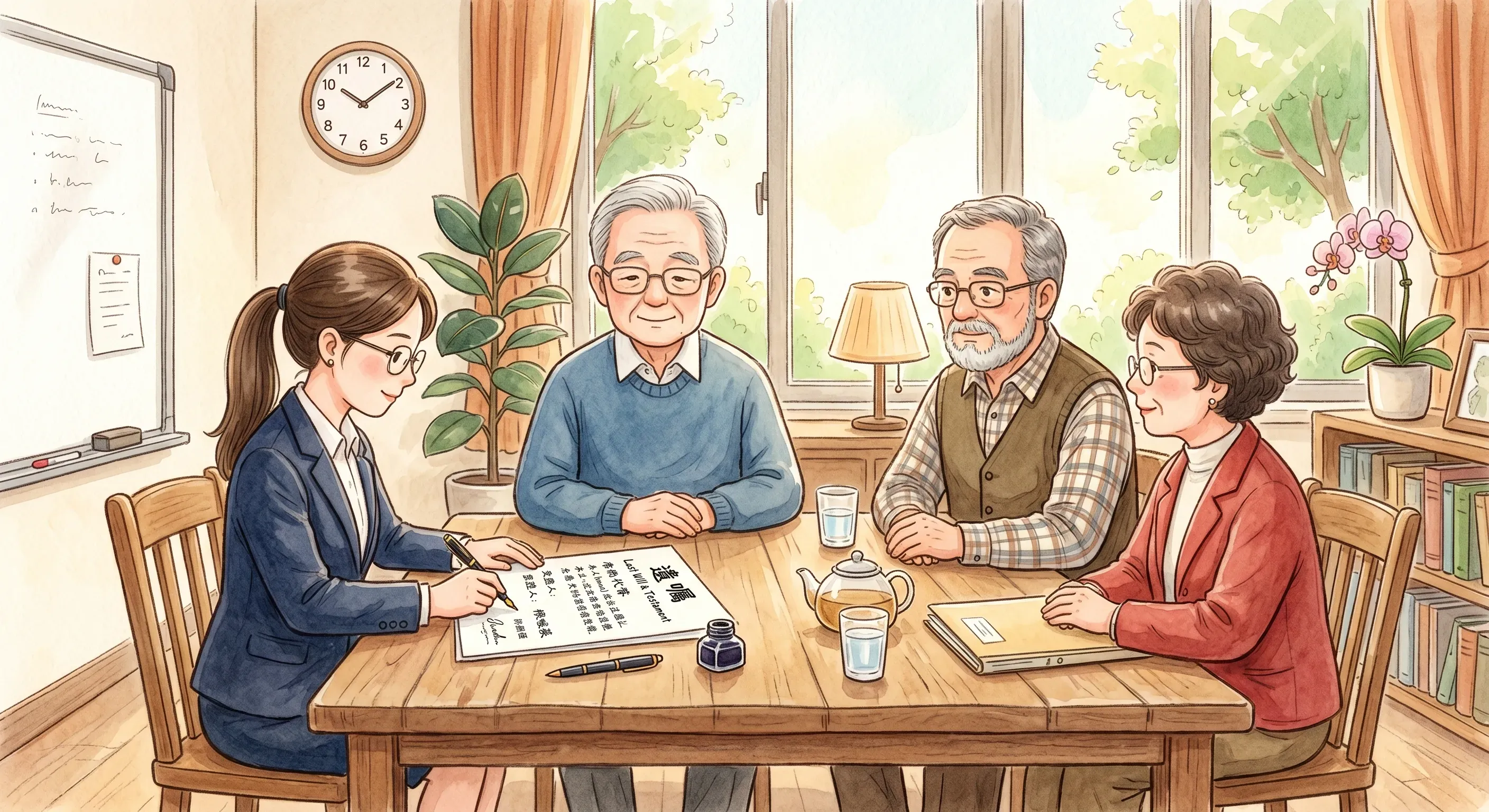 立遺囑的老父親