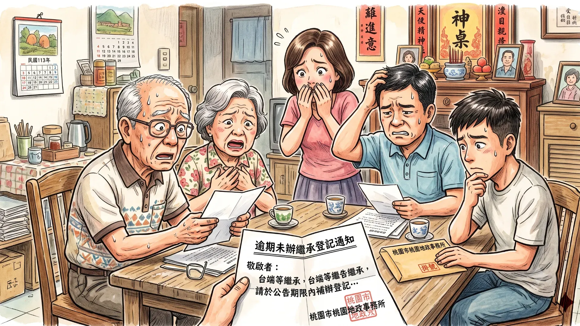 收到「逾期未辦繼承登記」公告通知怎麼辦？